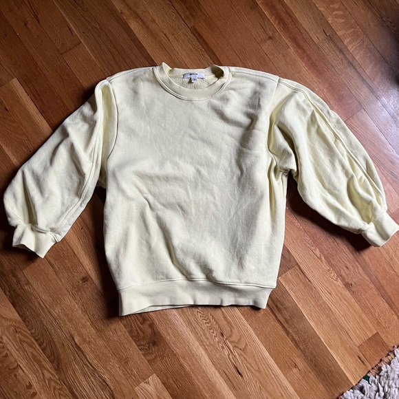 Agolde Balloon Sleeve Crewneck Sweatshirt - Picture 1 of 8